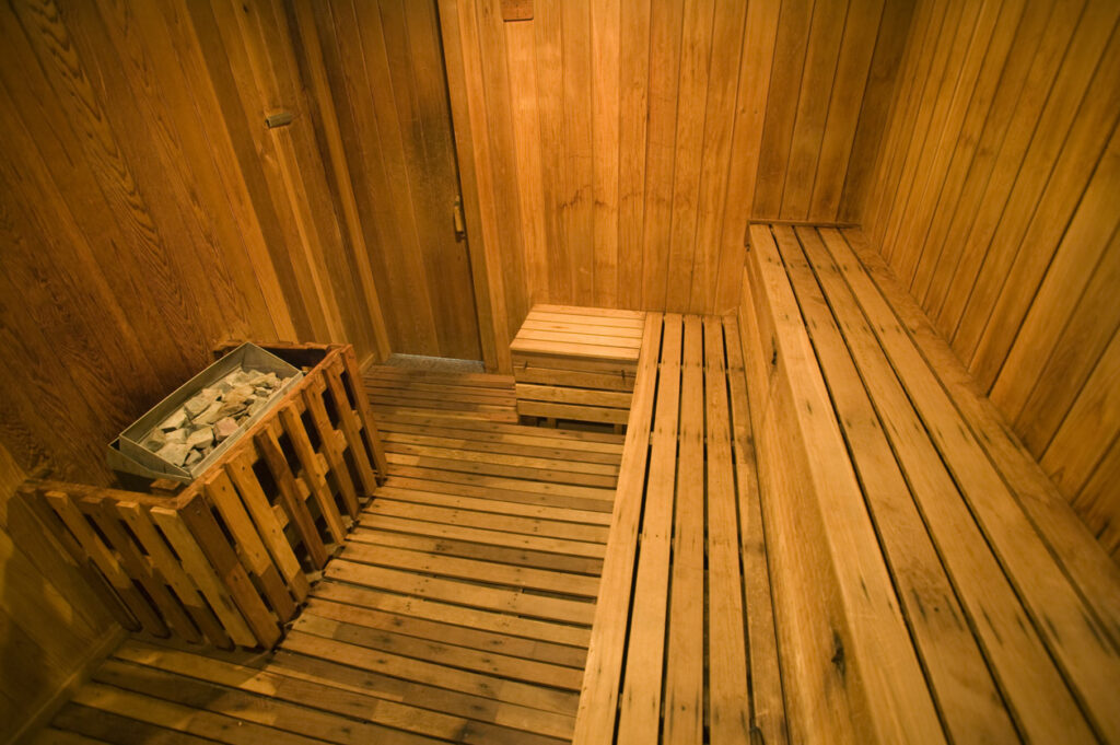 Relax after a long day in the sauna